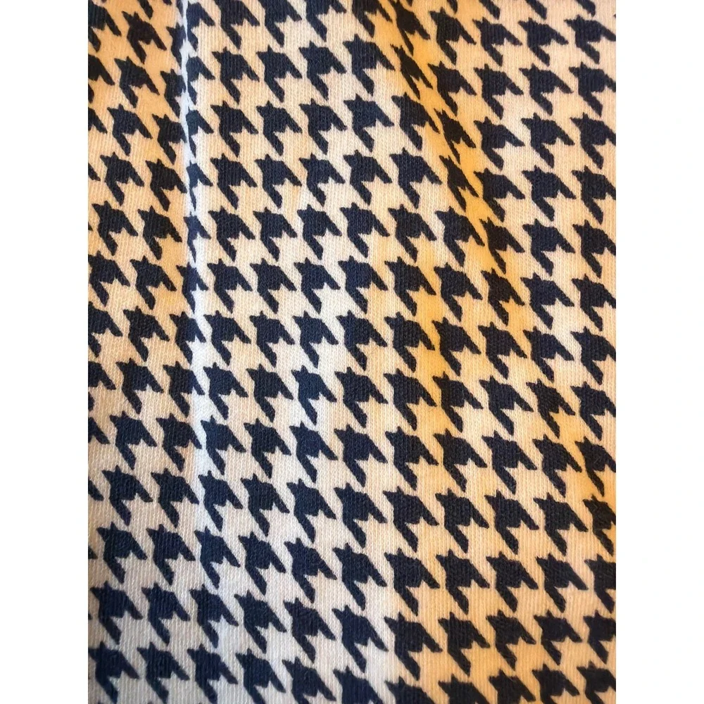 Ralph Lauren Footie Navy White Houndstooth Shawl Collar Pony Logo Sleeper 9M